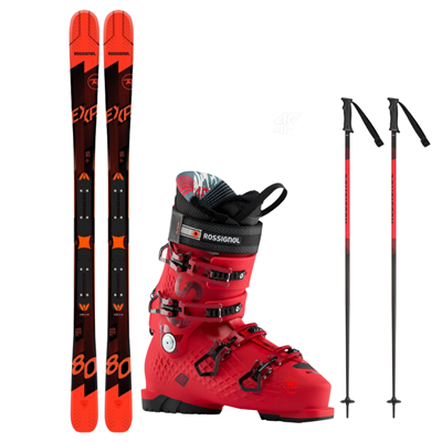 Lyže Rossignol Experience 80 CI xpress + Lyžárky Rossignol Alltrack Pro 100 bordeaux + Hole Rossignol Tactic blk/red